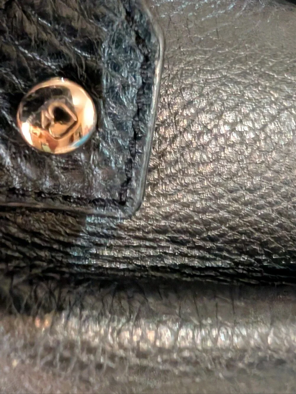 kate spade Black Pebbled Leather 